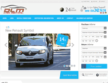 Tablet Screenshot of dlmcarrental.com